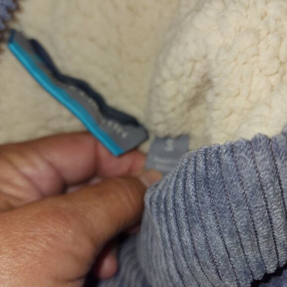 FREE COUNTRY NWT COURDOROY GREY QUILTED COUNTRY JACKET - Picture 3 of 6